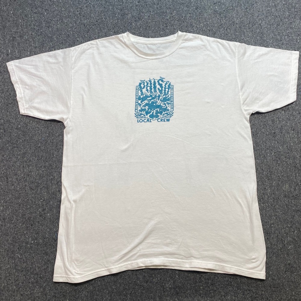 Phish Summer Tour 2004 Local Crew TShirt Sz XL Mens White Jam Band Concert Rare